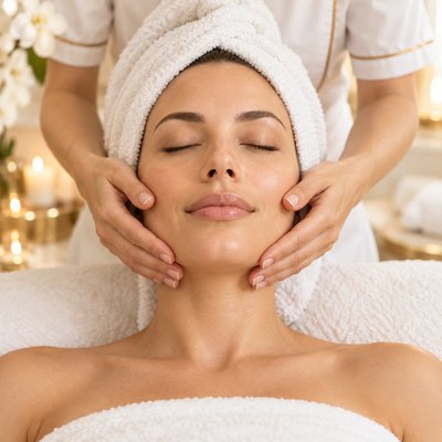 Facial facelifting massage